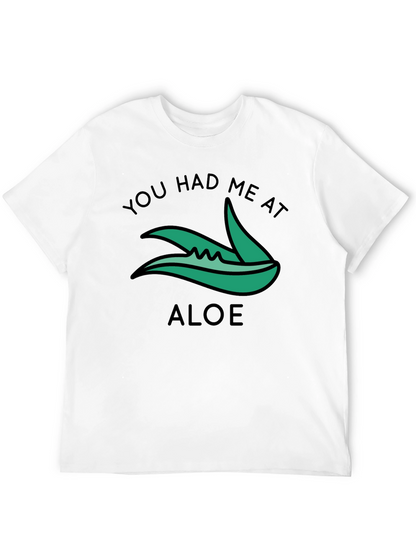 Camiseta Negra You Had Me At Aloe