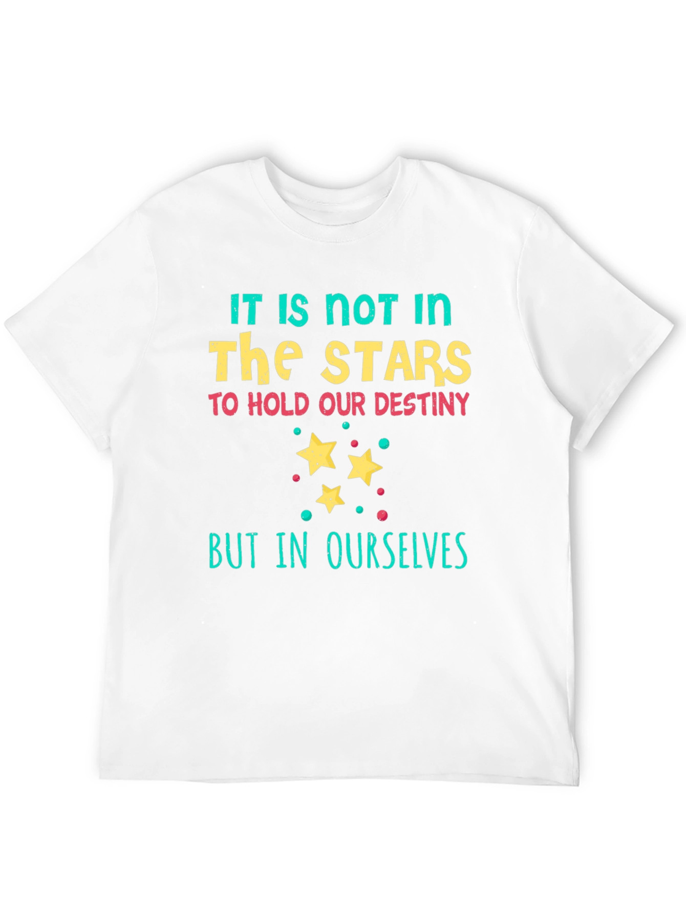 Camiseta Negra con Estampado Las Estrellas