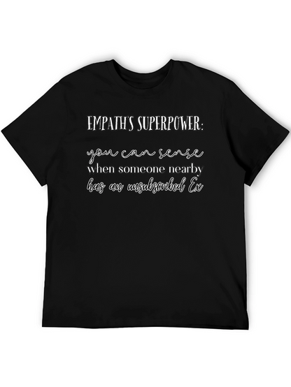 Camiseta Negra Empatía Superpoder Ex Desuscrito