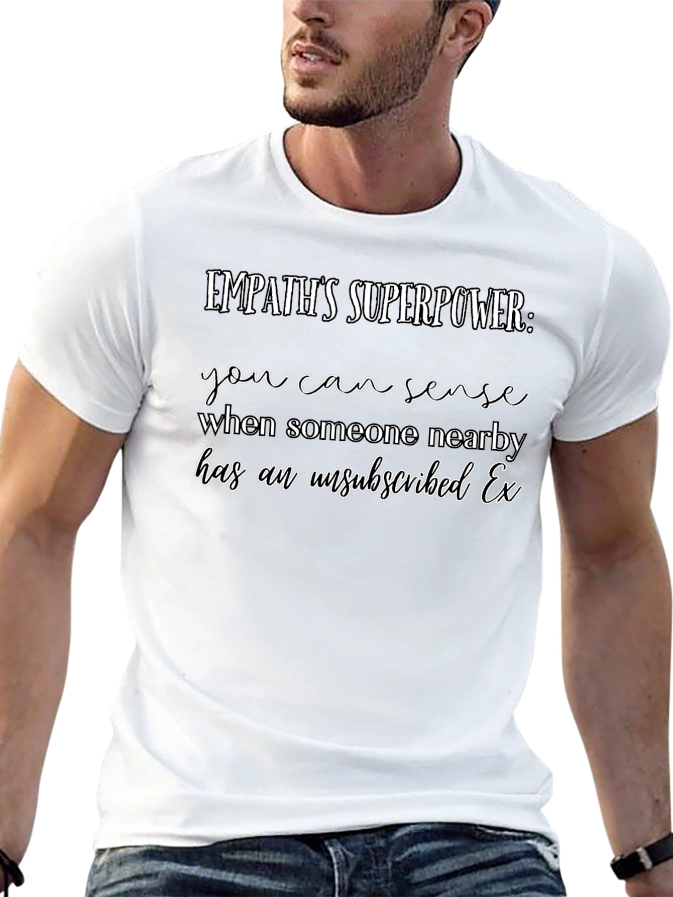 Camiseta Negra Empatía Superpoder Ex Desuscrito