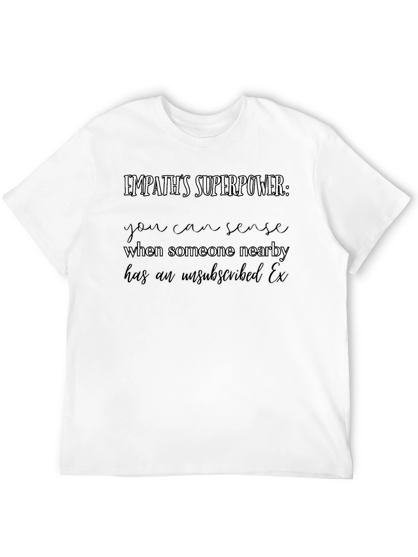 Camiseta Negra Empatía Superpoder Ex Desuscrito