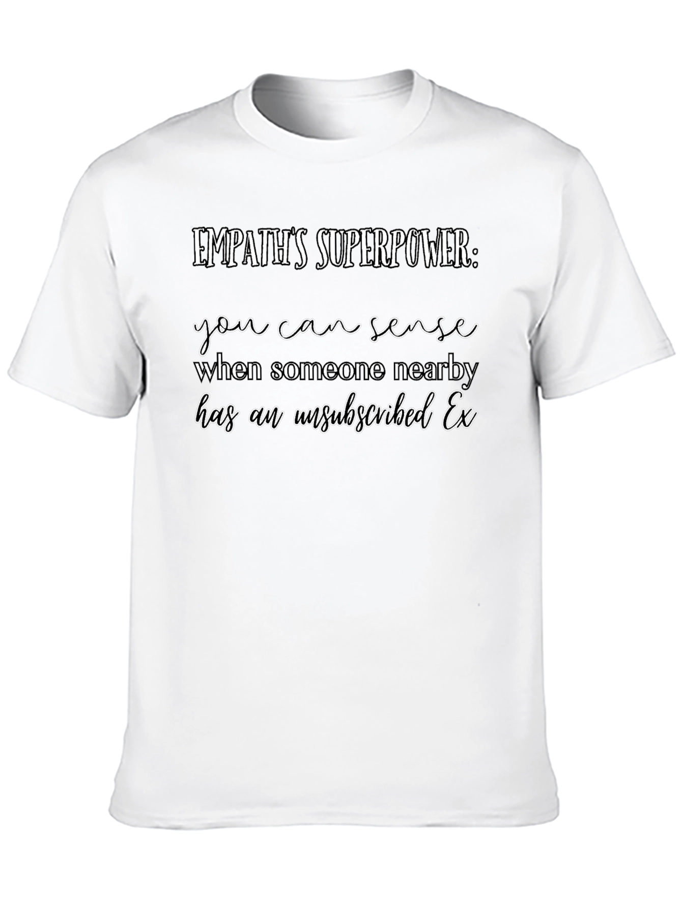 Camiseta Negra Empatía Superpoder Ex Desuscrito