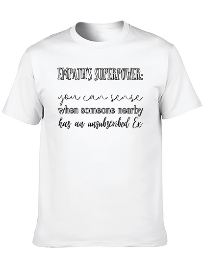 Camiseta Negra Empatía Superpoder Ex Desuscrito