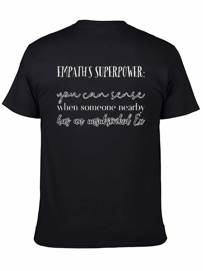Camiseta Negra Empatía Superpoder Ex Desuscrito