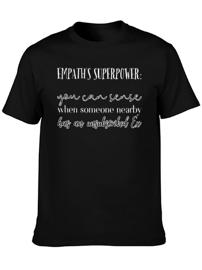 Camiseta Negra Empatía Superpoder Ex Desuscrito