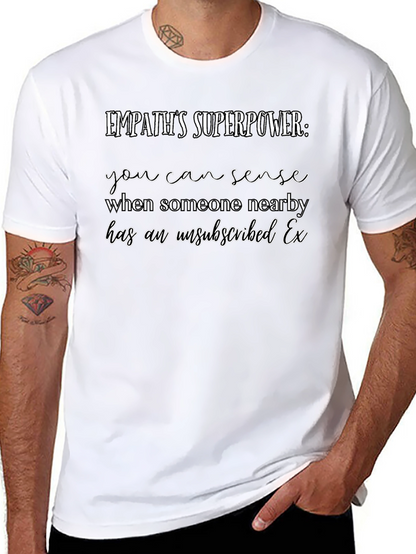 Camiseta Negra Empatía Superpoder Ex Desuscrito