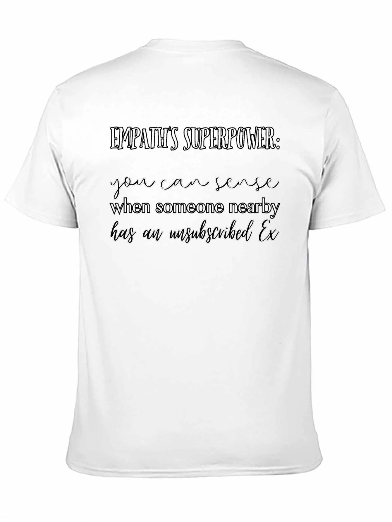 Camiseta Negra Empatía Superpoder Ex Desuscrito