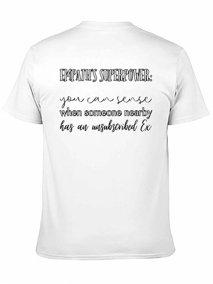 Camiseta Negra Empatía Superpoder Ex Desuscrito