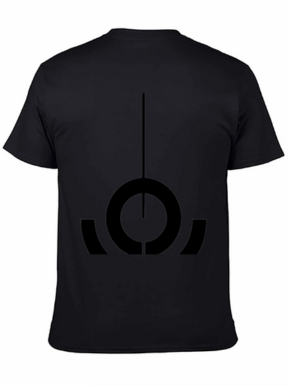 Camiseta Negra con Diseño Abstracto Único