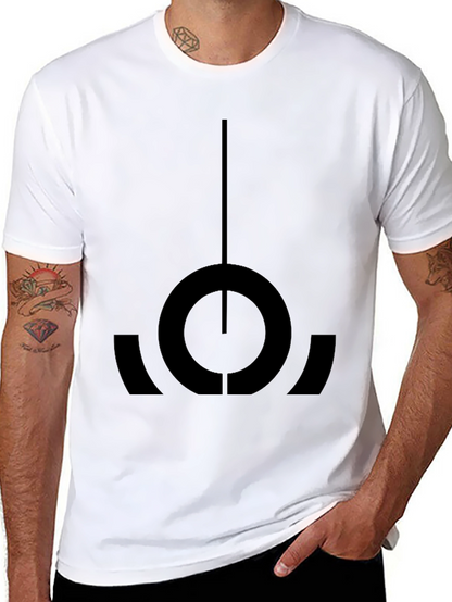 Camiseta Negra con Diseño Abstracto Único