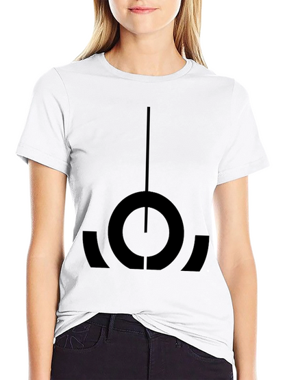 Camiseta Negra con Diseño Abstracto Único