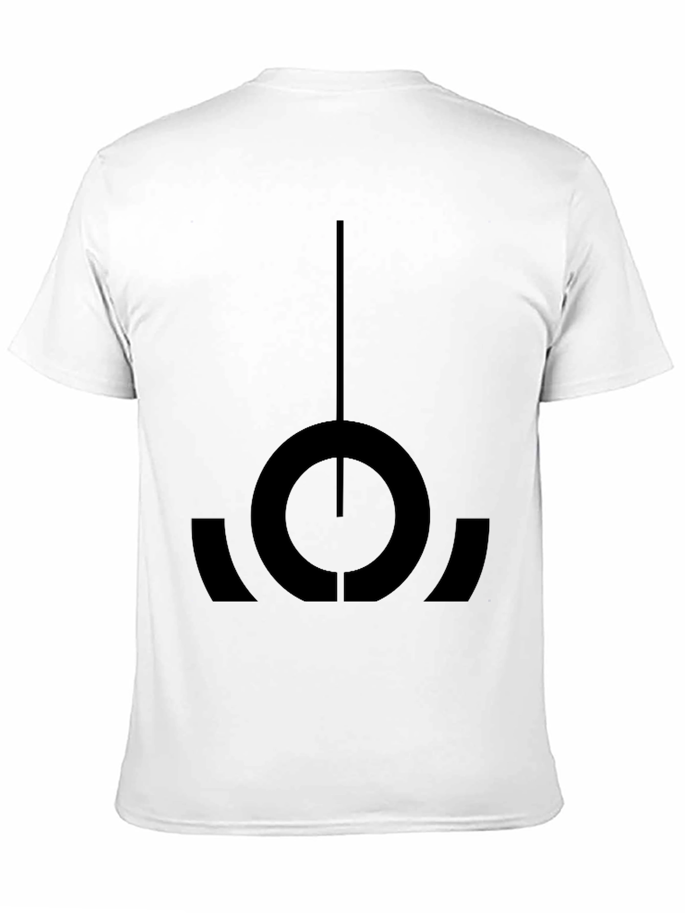 Camiseta Negra con Diseño Abstracto Único