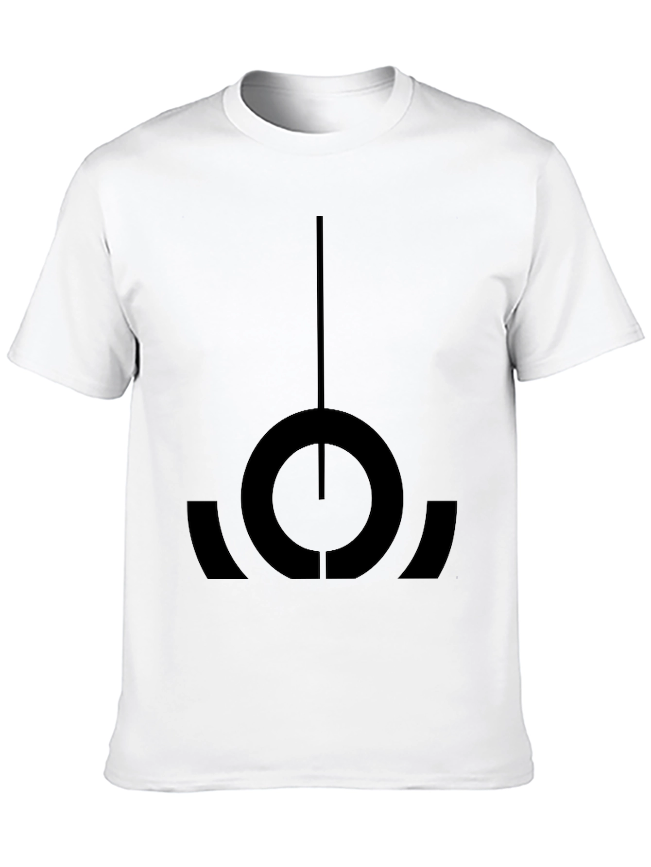 Camiseta Negra con Diseño Abstracto Único