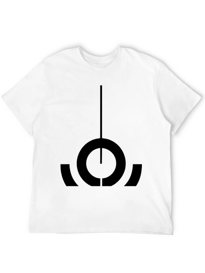 Camiseta Negra con Diseño Abstracto Único