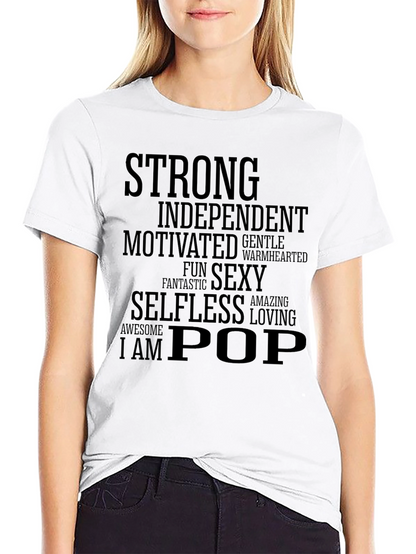 Camiseta Hombre: Fuerte Independiente ¡Soy Pop!