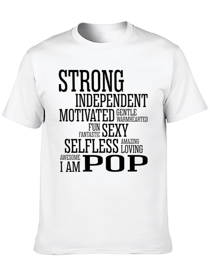Camiseta Hombre: Fuerte Independiente ¡Soy Pop!