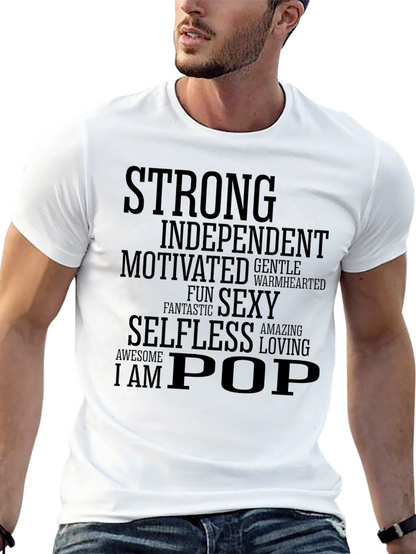 Camiseta Hombre: Fuerte Independiente ¡Soy Pop!