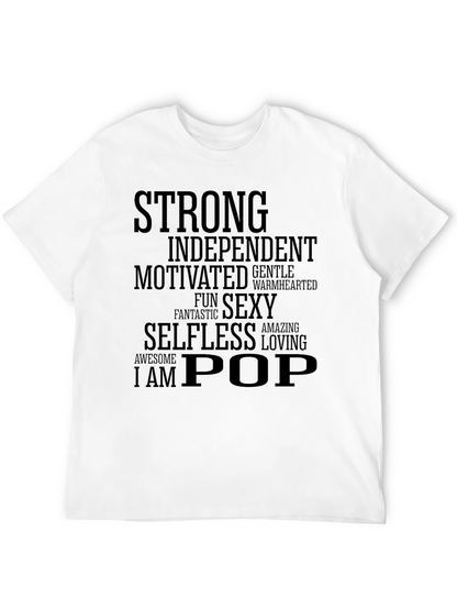 Camiseta Hombre: Fuerte Independiente ¡Soy Pop!