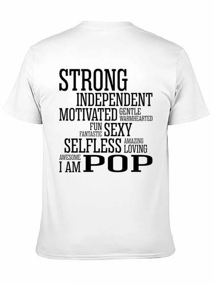 Camiseta Hombre: Fuerte Independiente ¡Soy Pop!