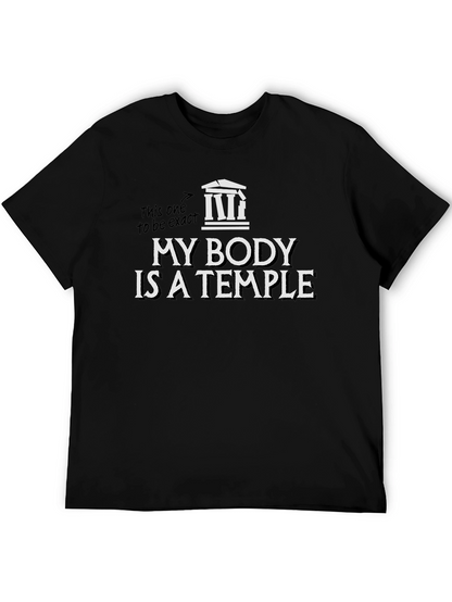 Camiseta Negra Mi Cuerpo Es Un Templo