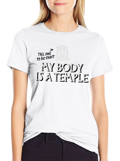Camiseta Negra Mi Cuerpo Es Un Templo
