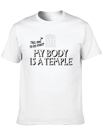 Camiseta Negra Mi Cuerpo Es Un Templo