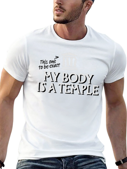 Camiseta Negra Mi Cuerpo Es Un Templo