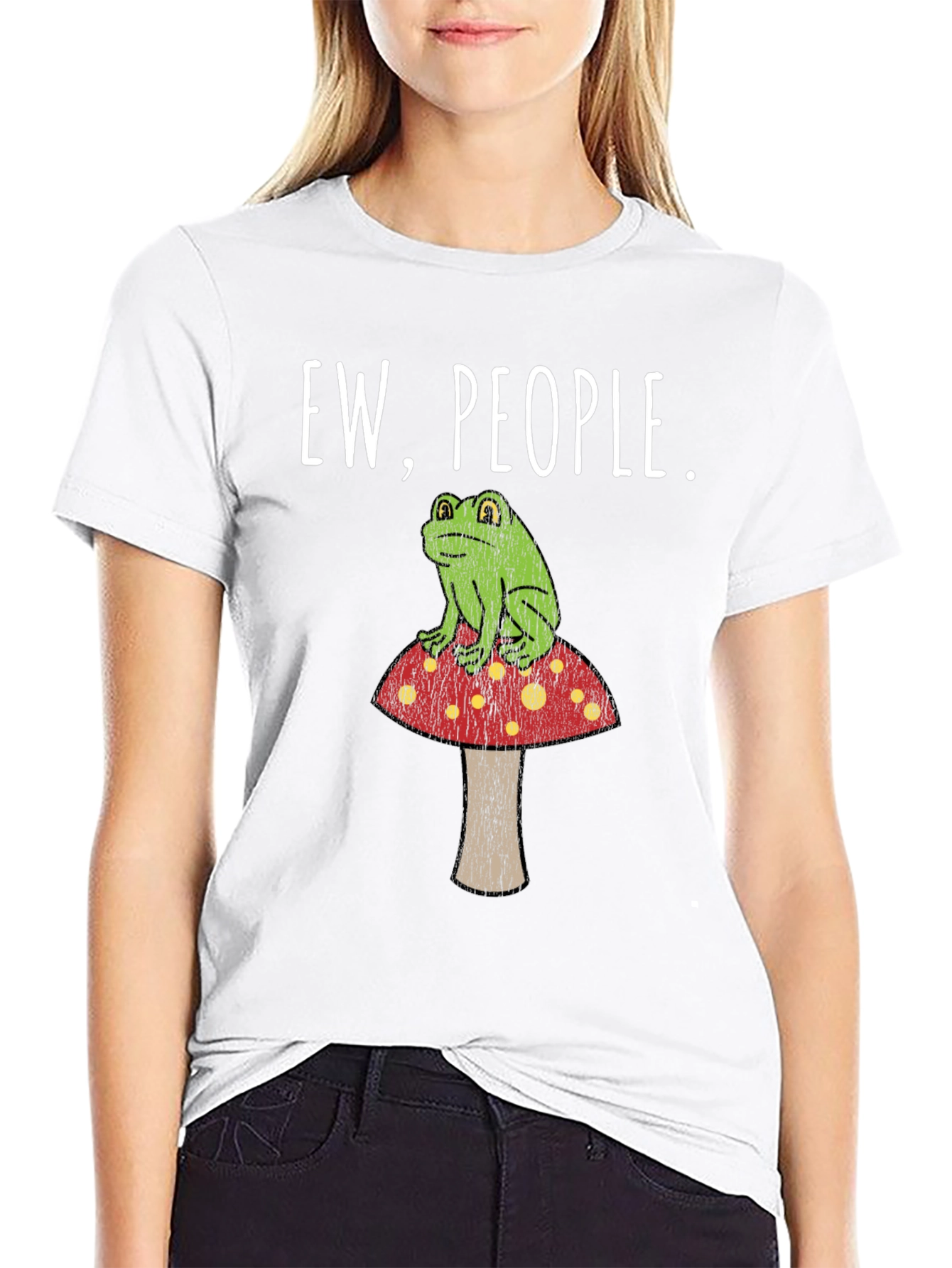 Camiseta Ew People con Rana en Seta