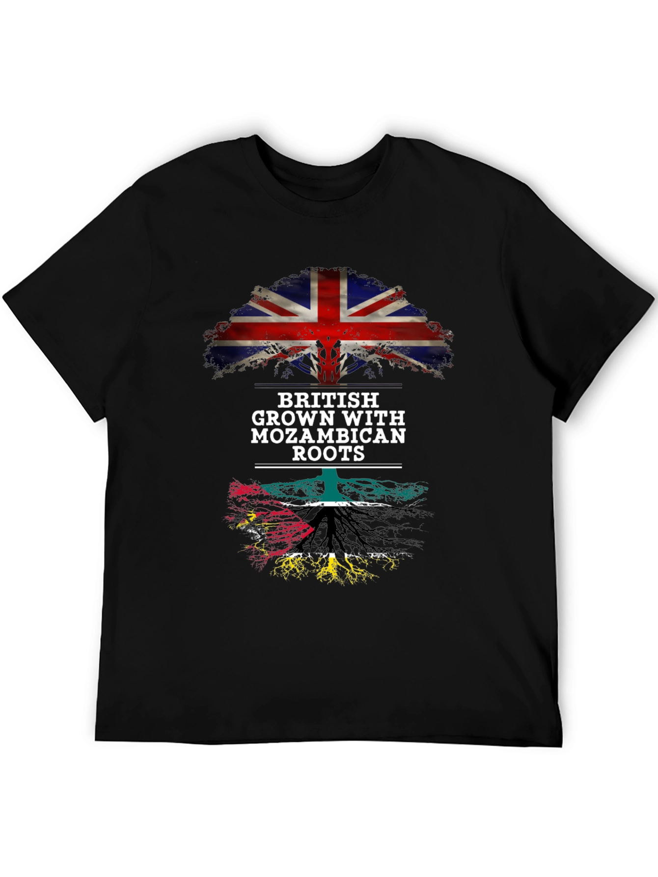 Camiseta Hombre Británico con Raíces Mozambiqueñas
