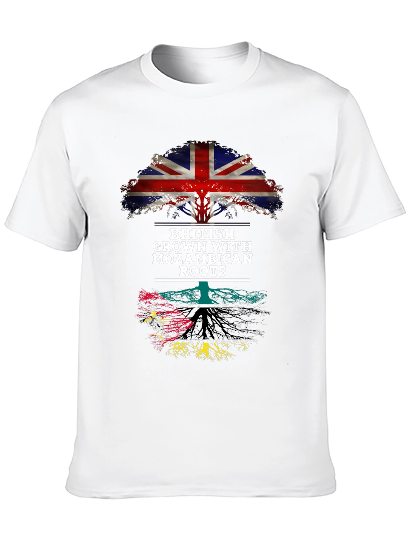 Camiseta Hombre Británico con Raíces Mozambiqueñas