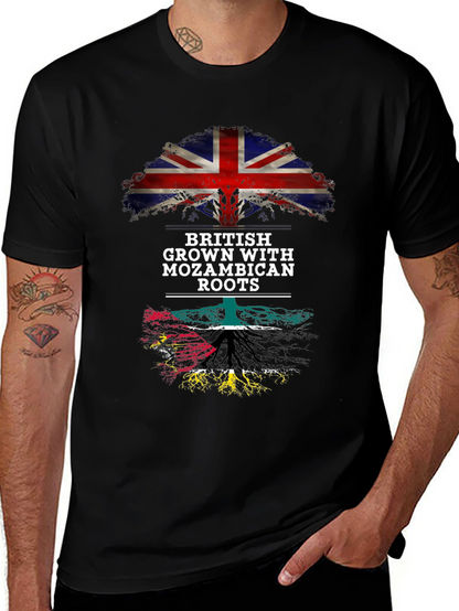 Camiseta Hombre Británico con Raíces Mozambiqueñas
