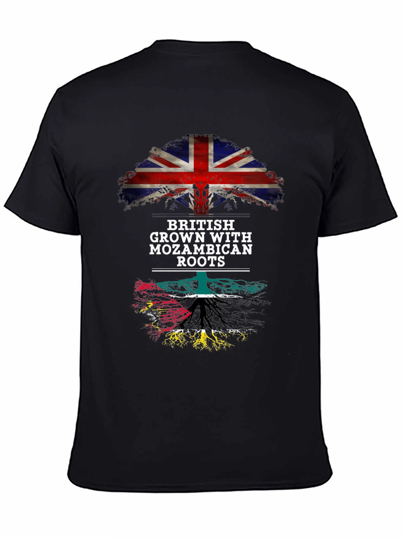 Camiseta Hombre Británico con Raíces Mozambiqueñas
