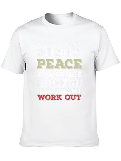 Camiseta Negra Peace - Humor y Protección