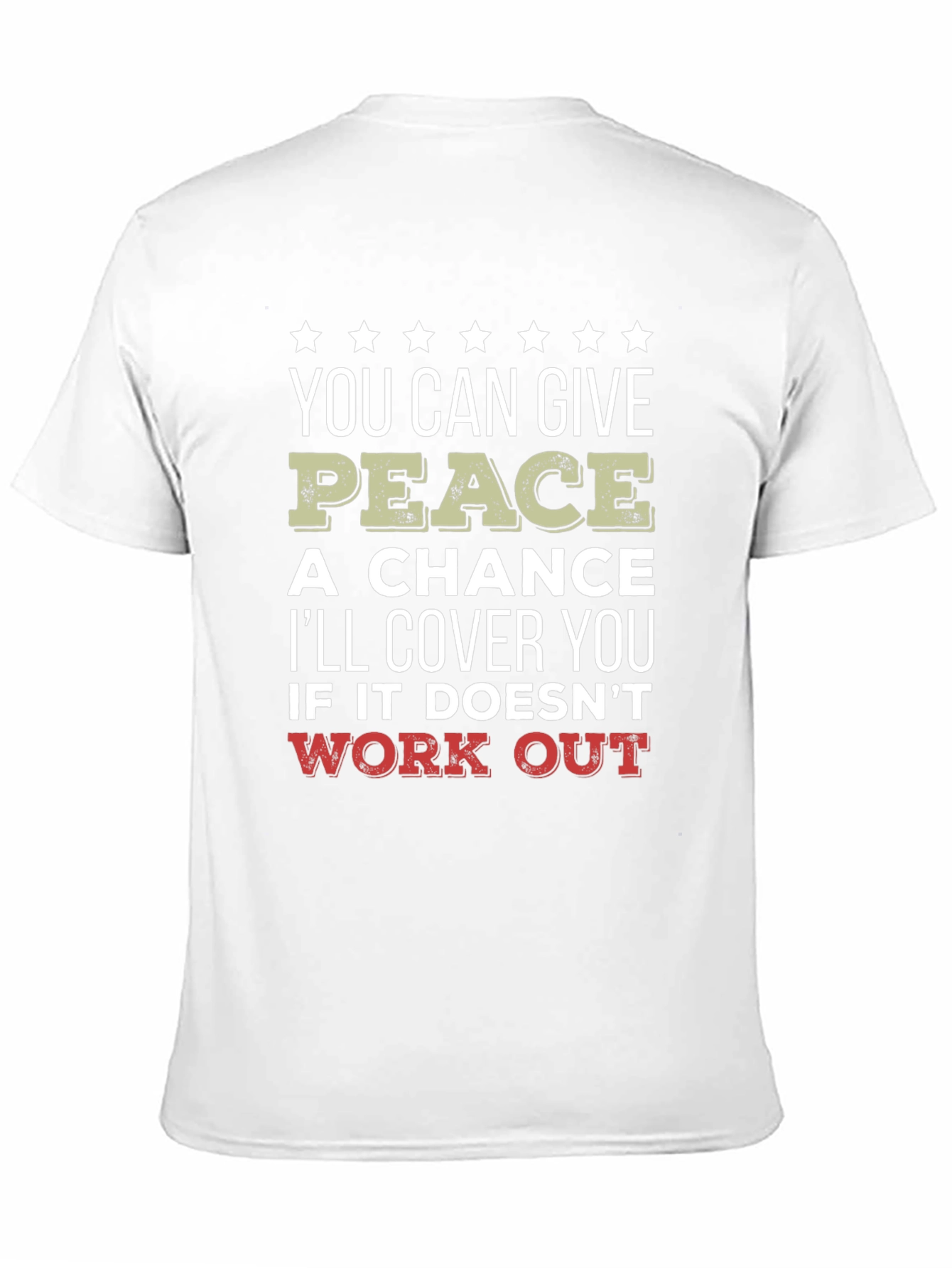 Camiseta Negra Peace - Humor y Protección