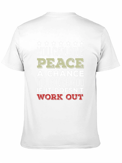 Camiseta Negra Peace - Humor y Protección