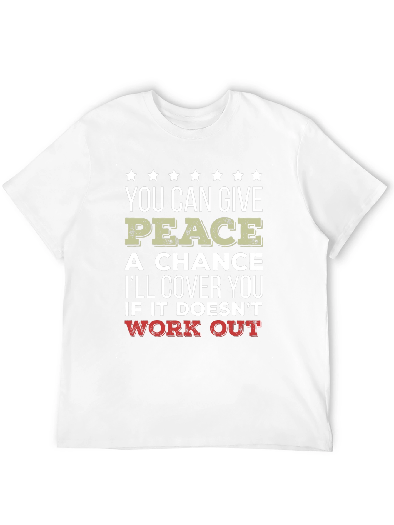 Camiseta Negra Peace - Humor y Protección