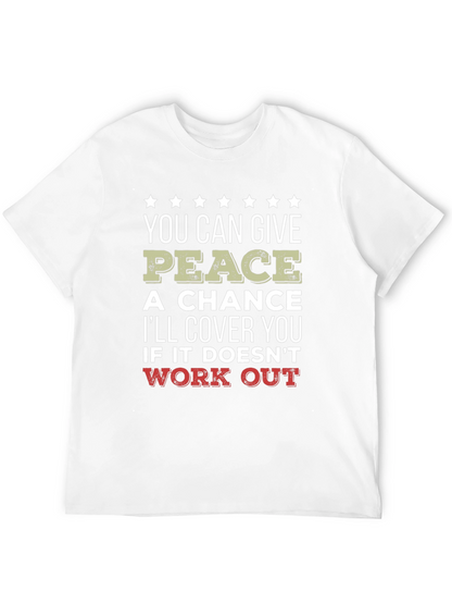 Camiseta Negra Peace - Humor y Protección