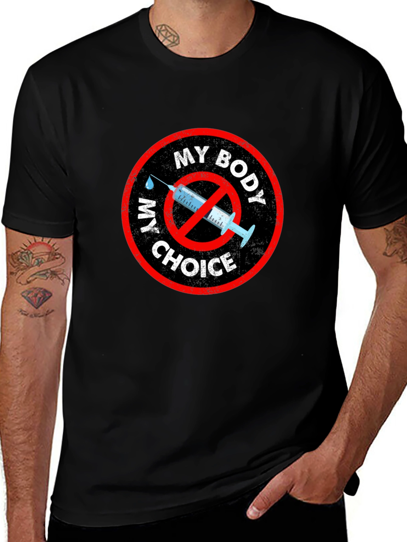 Camiseta Mi Cuerpo Mi Decisión - Vacunas No