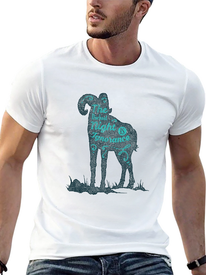 Camiseta Negra con Diseño Original de Carnero