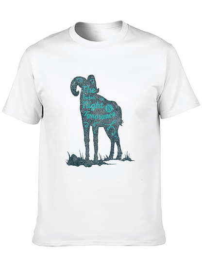 Camiseta Negra con Diseño Original de Carnero