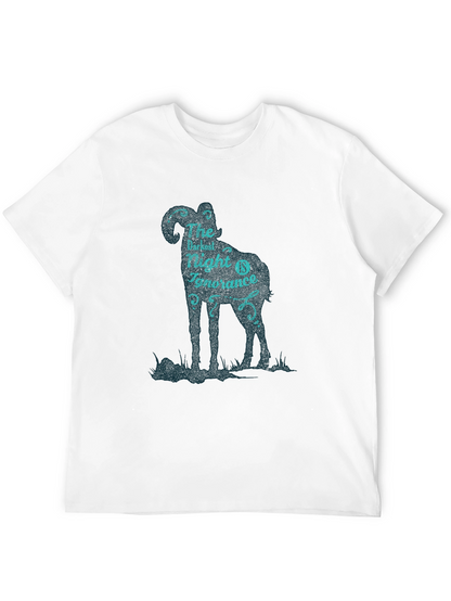 Camiseta Negra con Diseño Original de Carnero