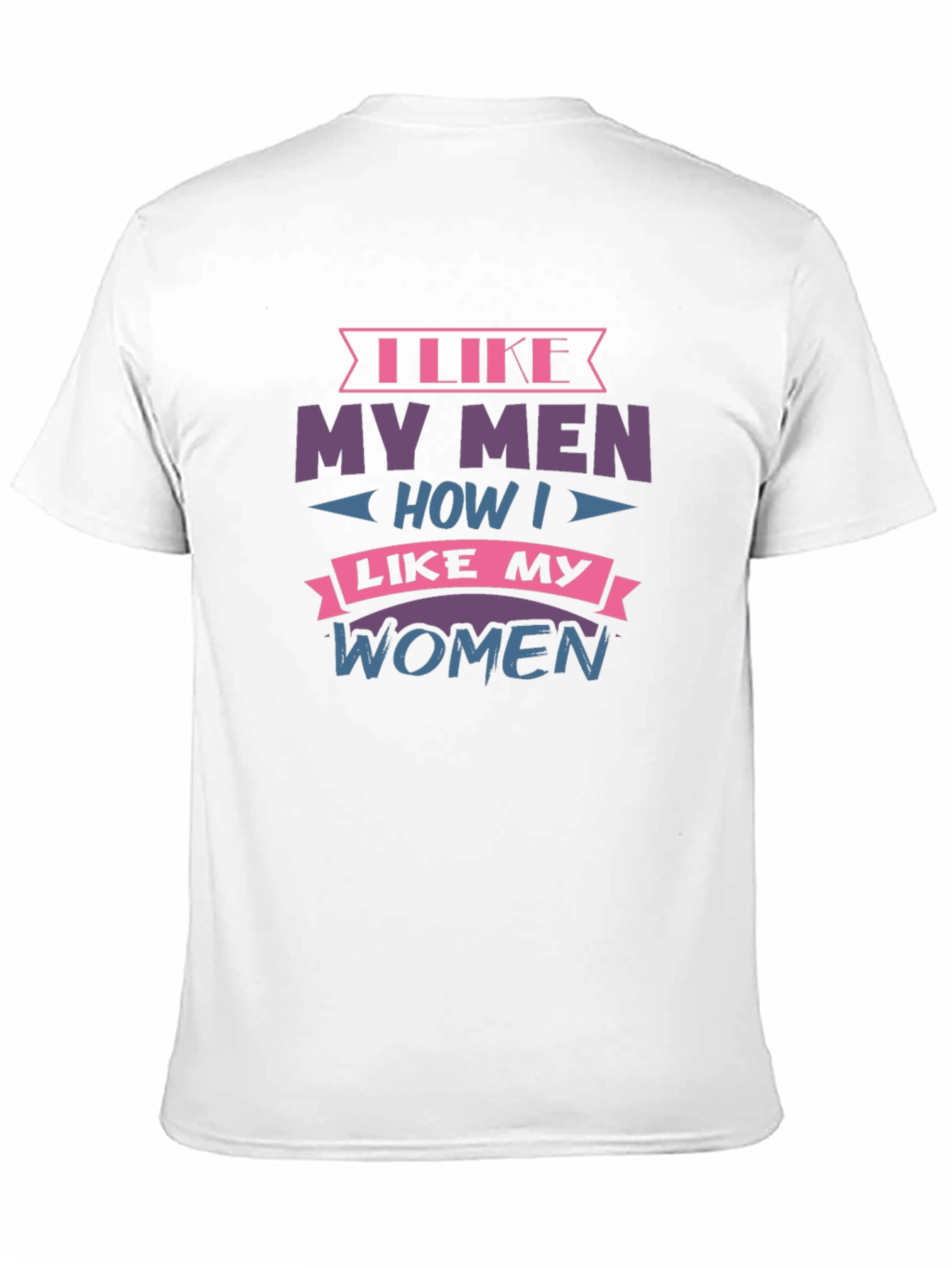 Camiseta Negra con Diseño I Like My Men