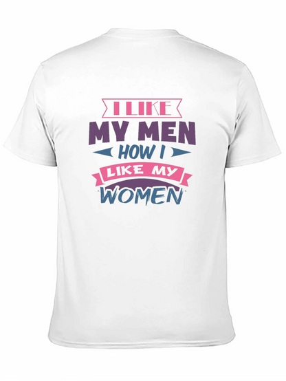 Camiseta Negra con Diseño I Like My Men