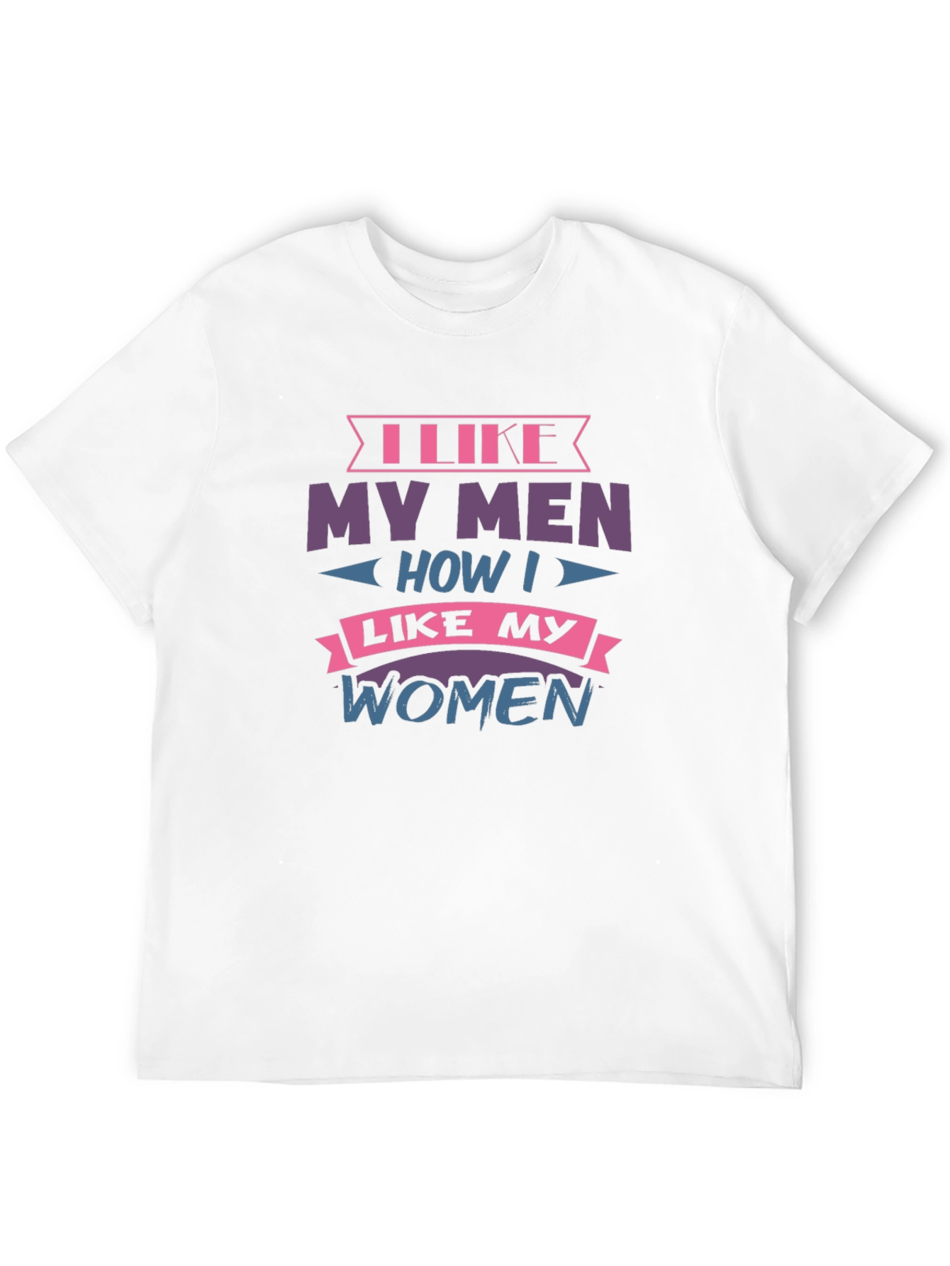 Camiseta Negra con Diseño I Like My Men