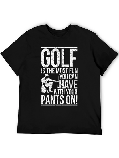 Camiseta Negra Golf Divertido