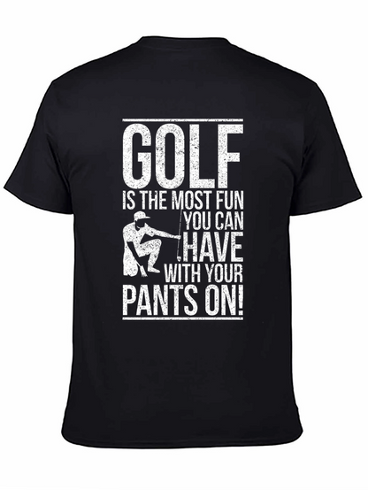 Camiseta Negra Golf Divertido