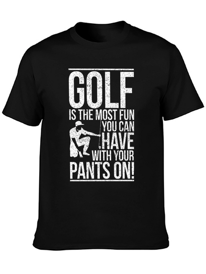 Camiseta Negra Golf Divertido