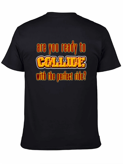 Camiseta Negra con Diseño Collide