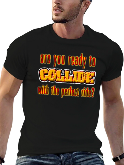 Camiseta Negra con Diseño Collide
