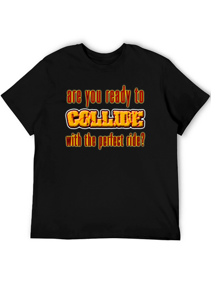 Camiseta Negra con Diseño Collide